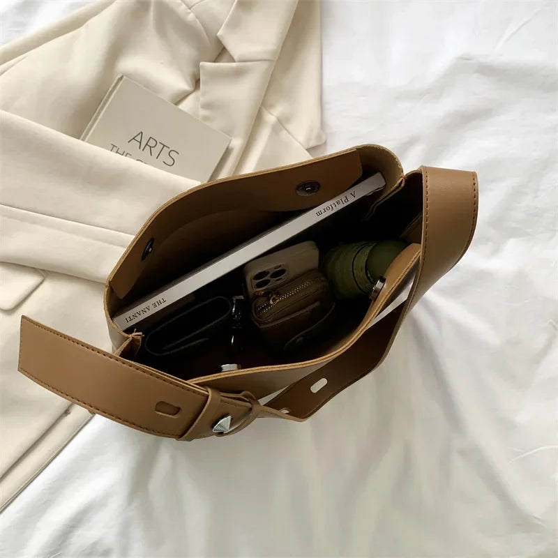 Genuine Leather Bag + Pouch - Glass