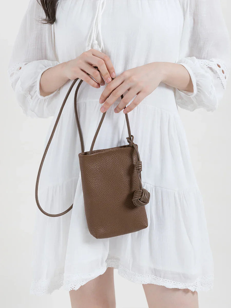 Sarah Small Genuine Leather Phone Bag