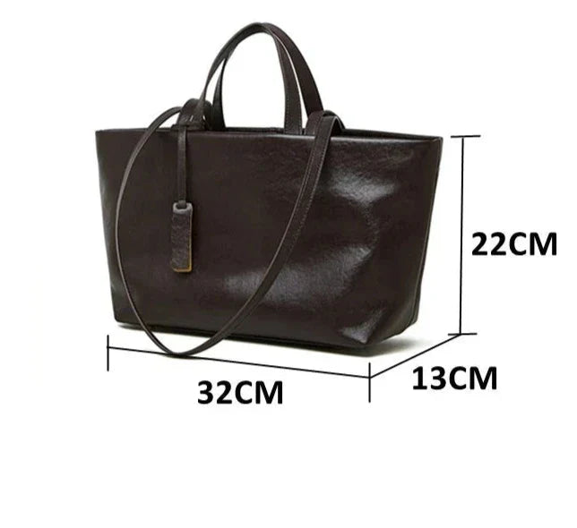 Genuine Leather Tote Bag Joana