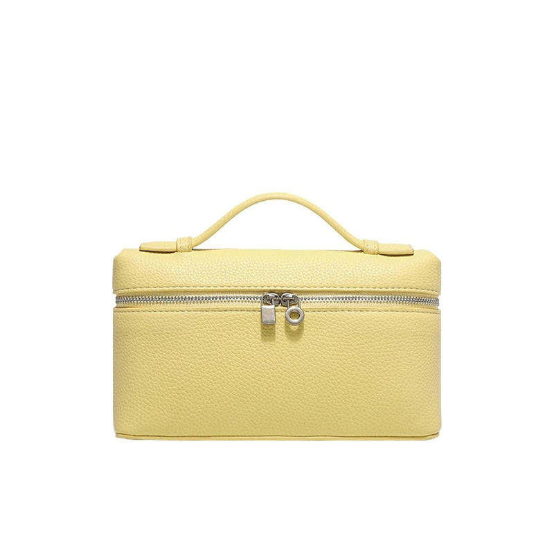 Small Pink Genuine Leather Tote Bag