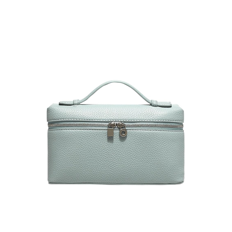 Small Pink Genuine Leather Tote Bag