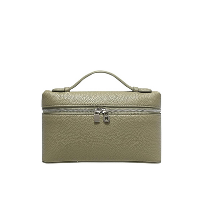 Small Pink Genuine Leather Tote Bag