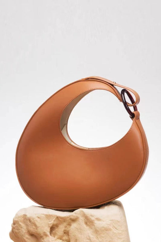 Italian Niche Design Crescent Hobo Shoulder Bag