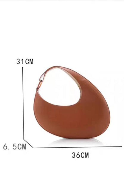 Italian Niche Design Crescent Hobo Shoulder Bag