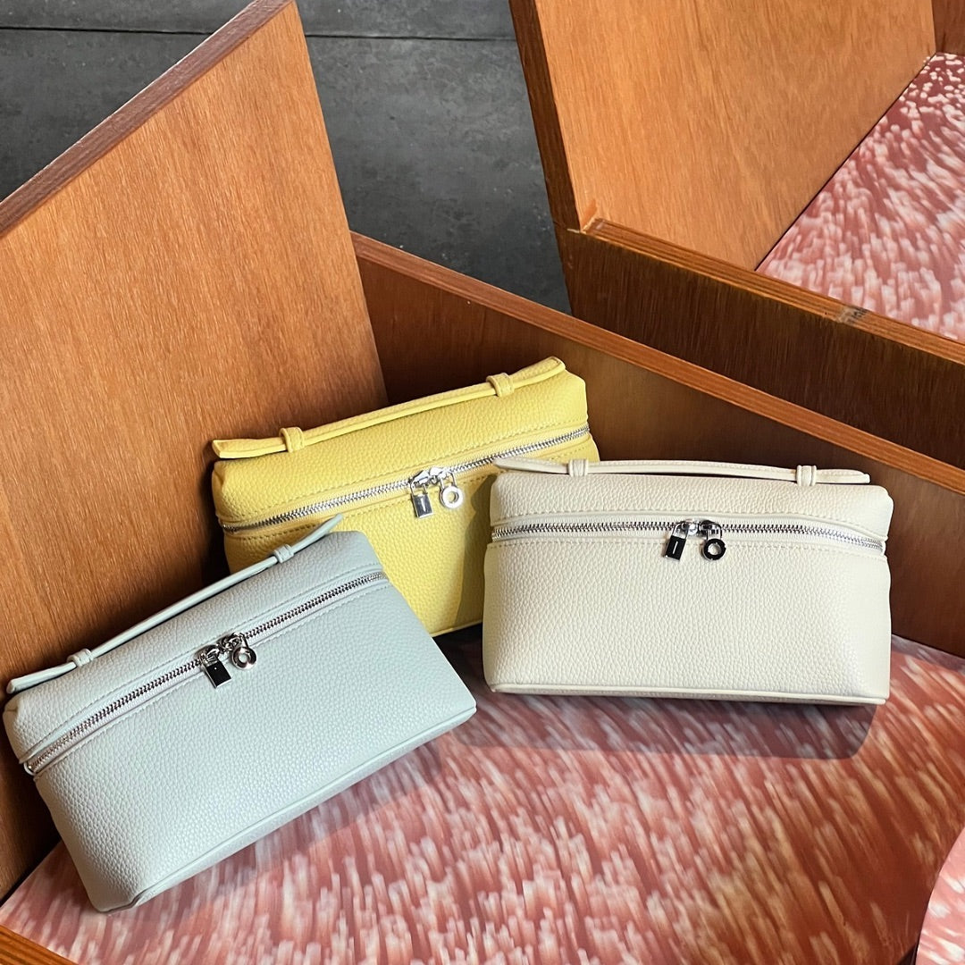 Small Pink Genuine Leather Tote Bag