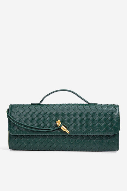 Woven Design Evening Clutch Bag