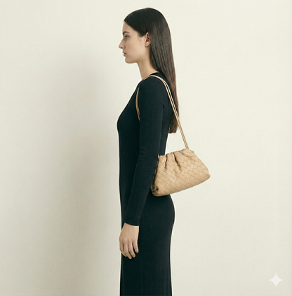 Wendy Woven Pouch Bag