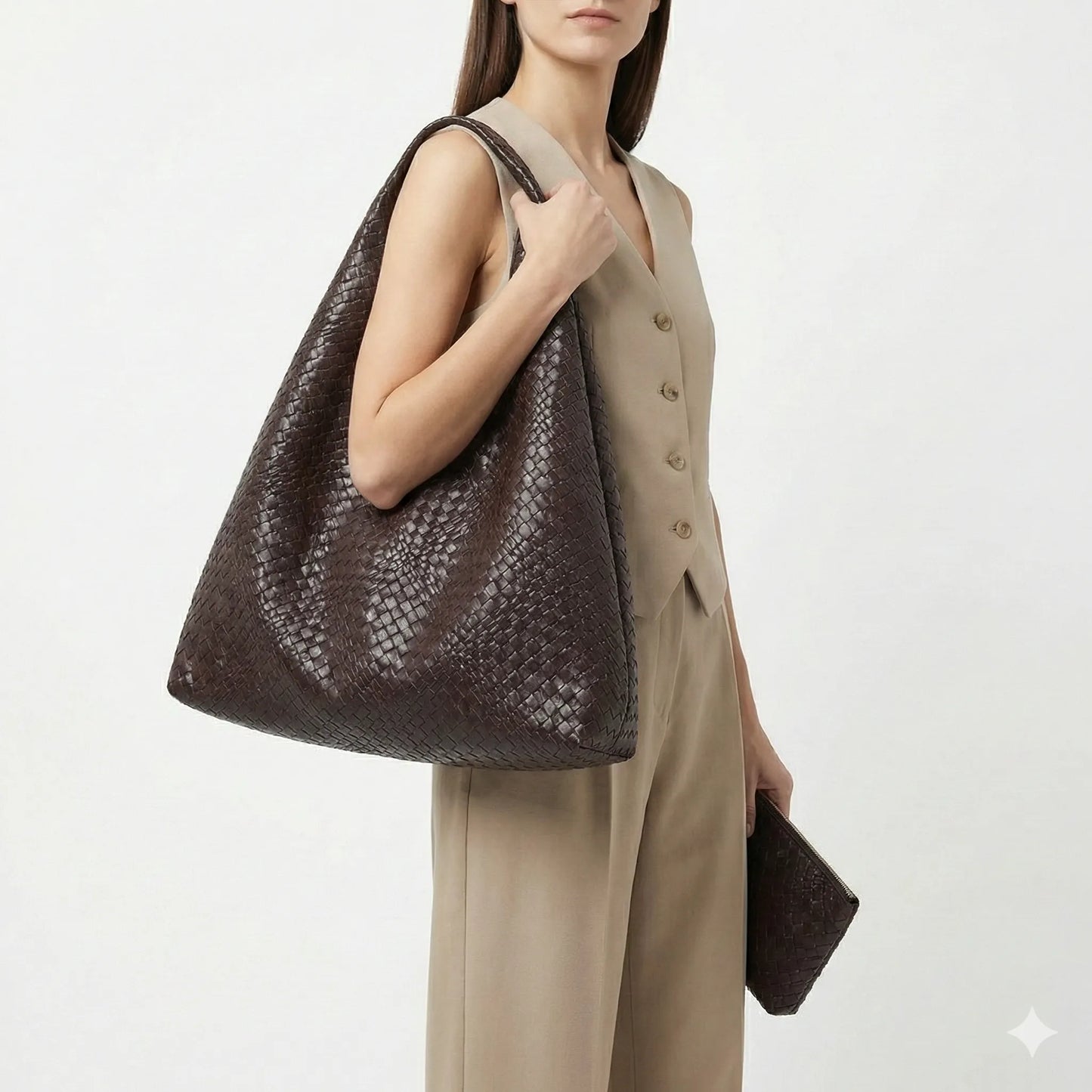 Bag and Wallet in Genuine Leather - Noelle