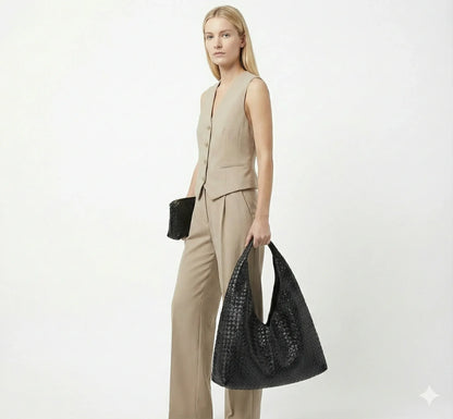 Bag and Wallet in Genuine Leather - Noelle