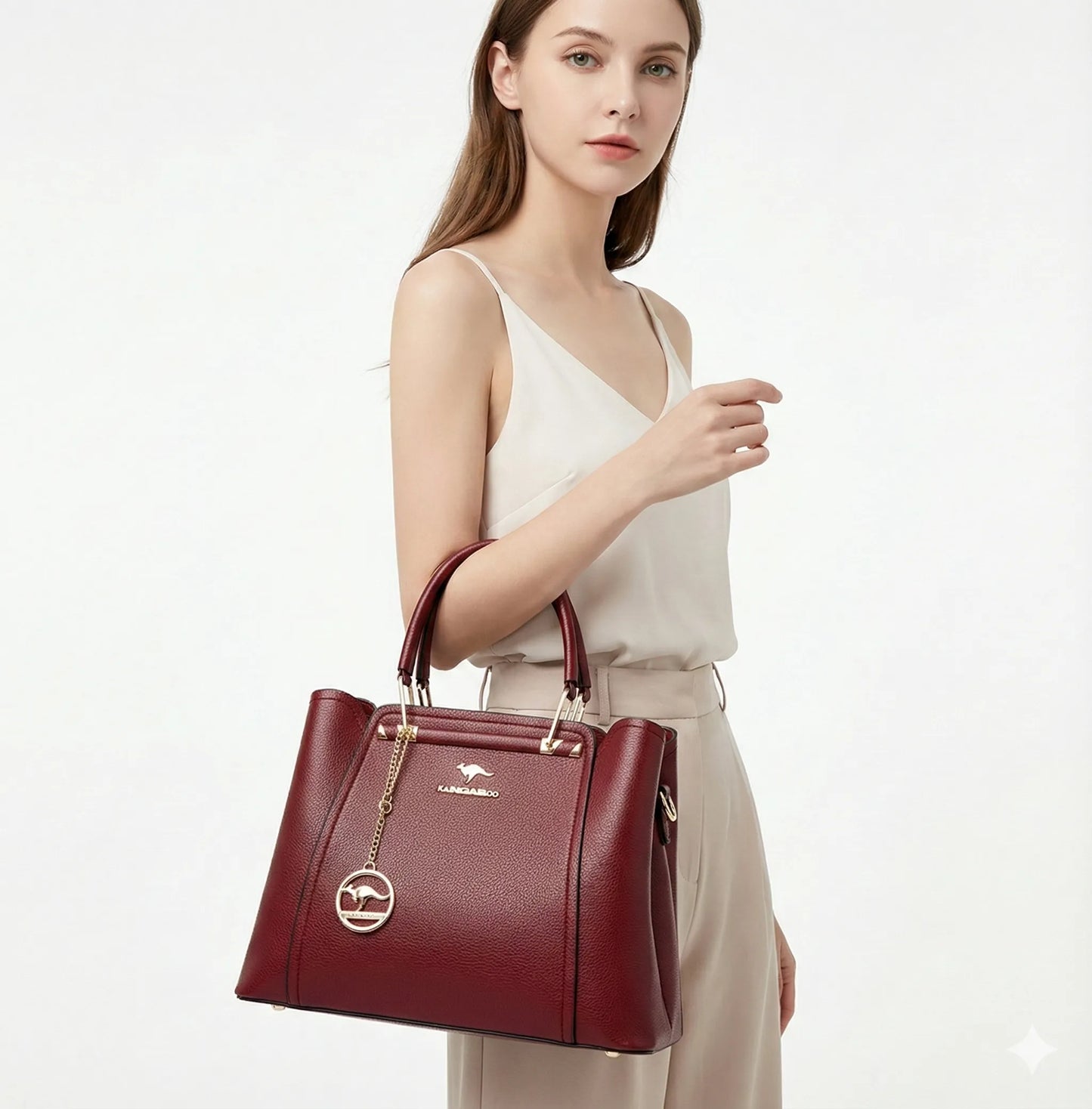 Luxurious Genuine Leather Crossbody Bag - Style Couer