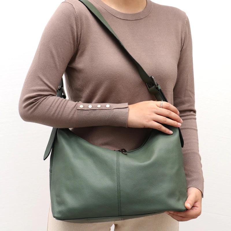 Messenger Style Genuine Leather Bag - Agatha