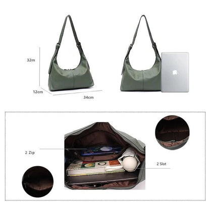 Messenger Style Genuine Leather Bag - Agatha