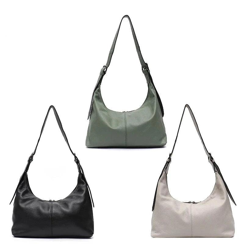 Messenger Style Genuine Leather Bag - Agatha