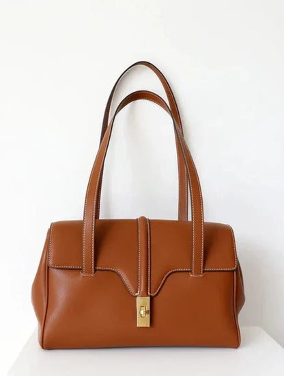 Genuine Leather Tote Bag Ione