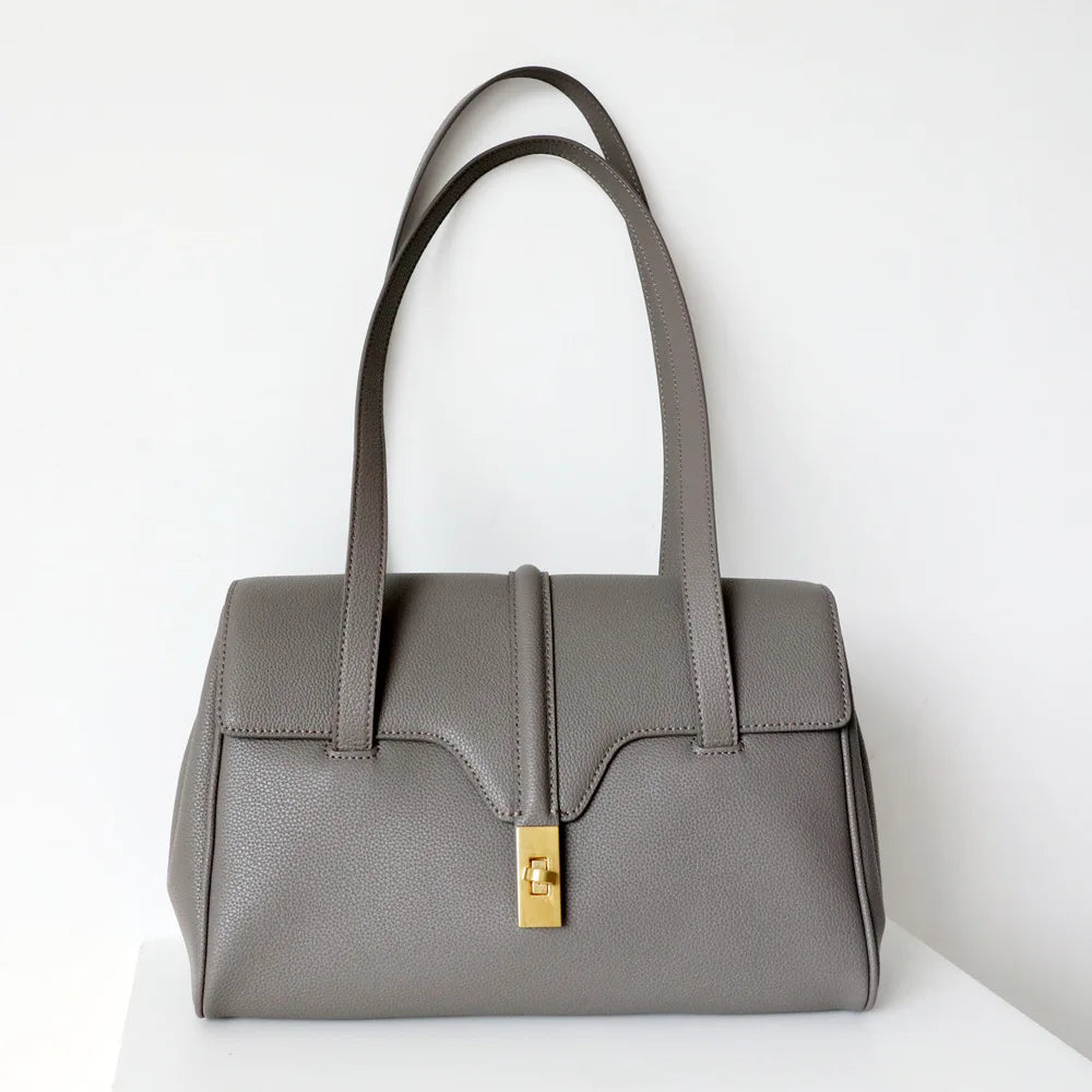 Genuine Leather Tote Bag Ione