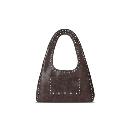Vintage Boho Studded Shoulder Bag