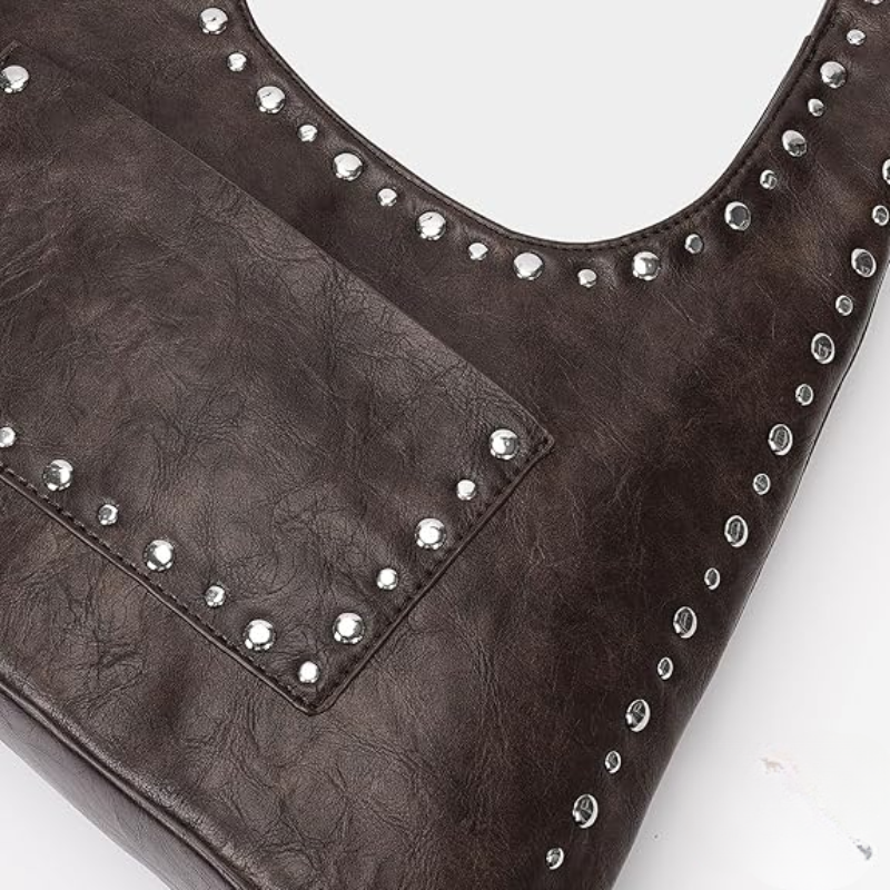 Vintage Boho Studded Shoulder Bag