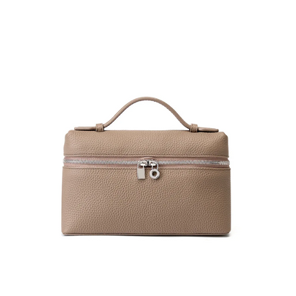 Small Pink Genuine Leather Tote Bag