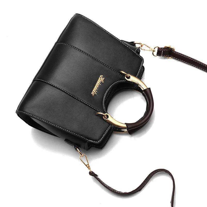 Luxurious Women's Genuine Leather Crossbody Bag - Atena