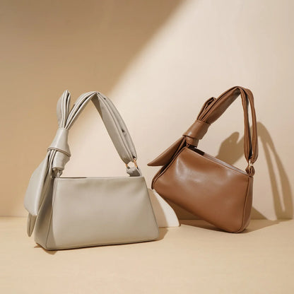 Genuine Leather Crossbody Bow Bag Hilda