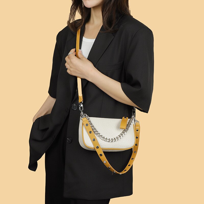 Small Genuine Leather Crossbody Bag Lara