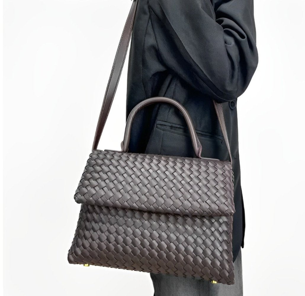 Débora Woven Genuine Leather Bag