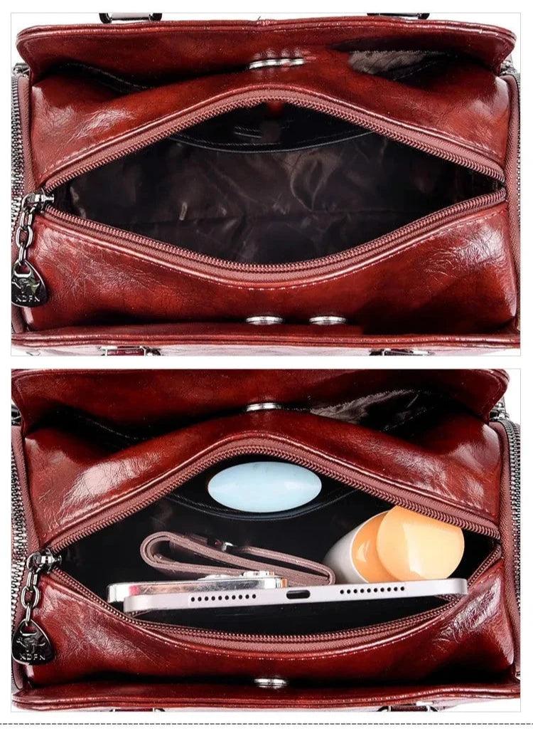 Genuine Leather Bag - Jade