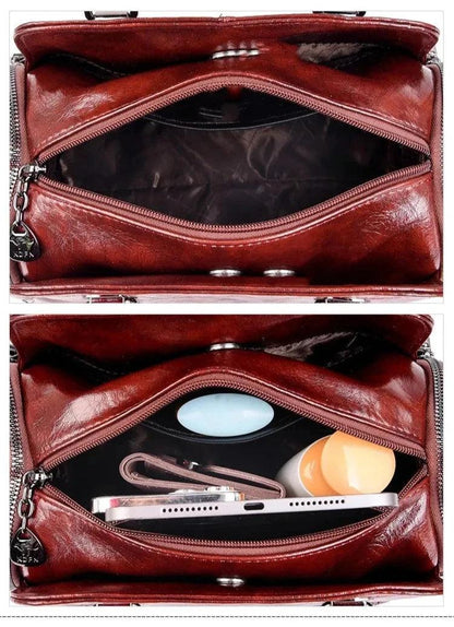 Genuine Leather Bag - Jade