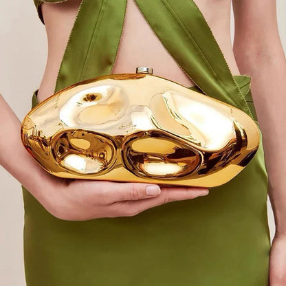 Nicole Metallic Clutch Bag
