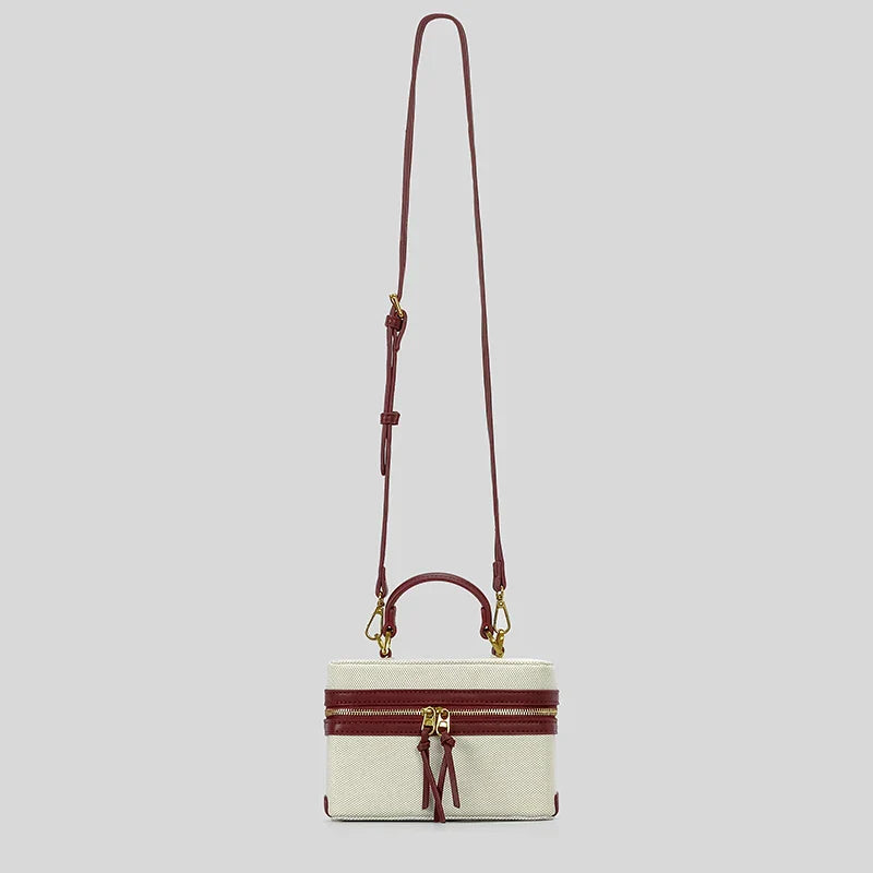 Fernanda Canvas Box Crossbody Bag