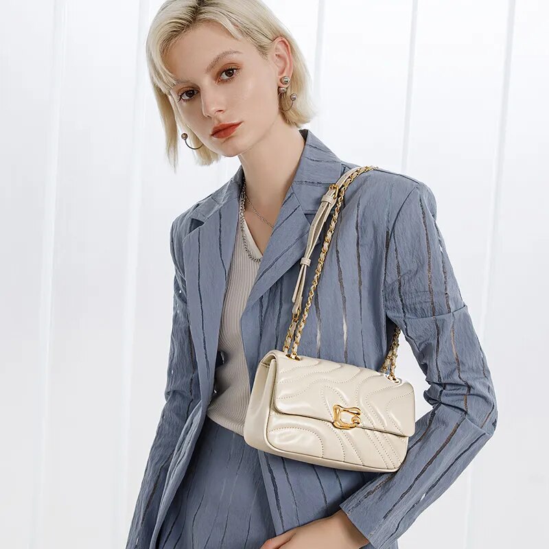 Emma Medium Genuine Leather Crossbody Bag