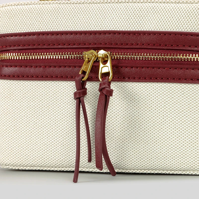Fernanda Canvas Box Crossbody Bag