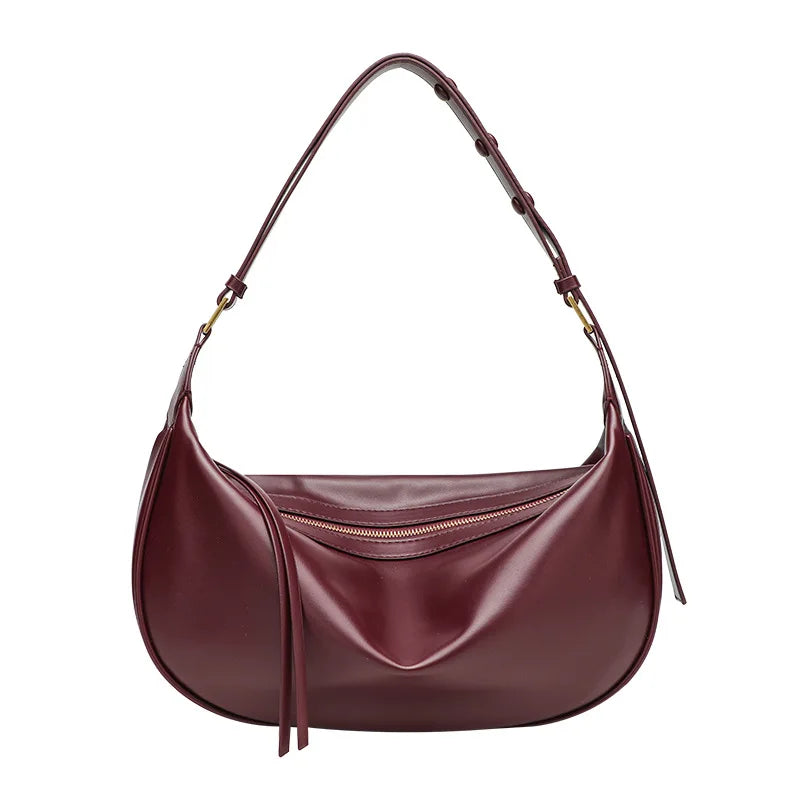 Small Genuine Leather Bag - Lia