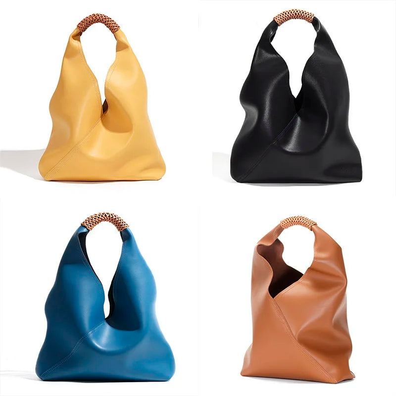 Rebeca Large Genuine Leather Shopping Bag