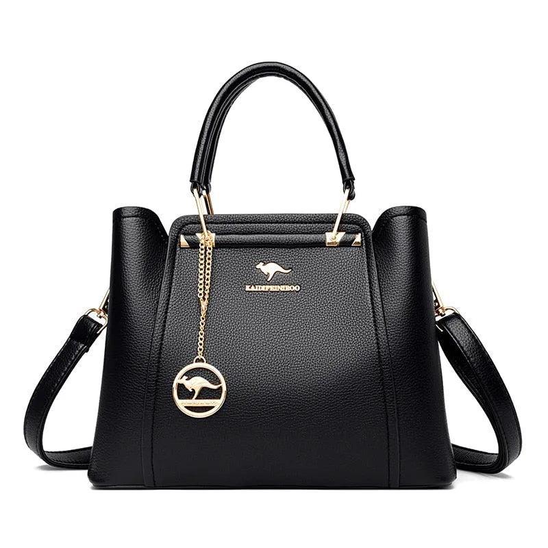 Luxurious Genuine Leather Crossbody Bag - Style Couer
