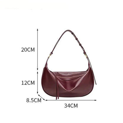 Small Genuine Leather Bag - Lia