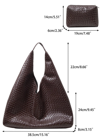 Bag and Wallet in Genuine Leather - Noelle