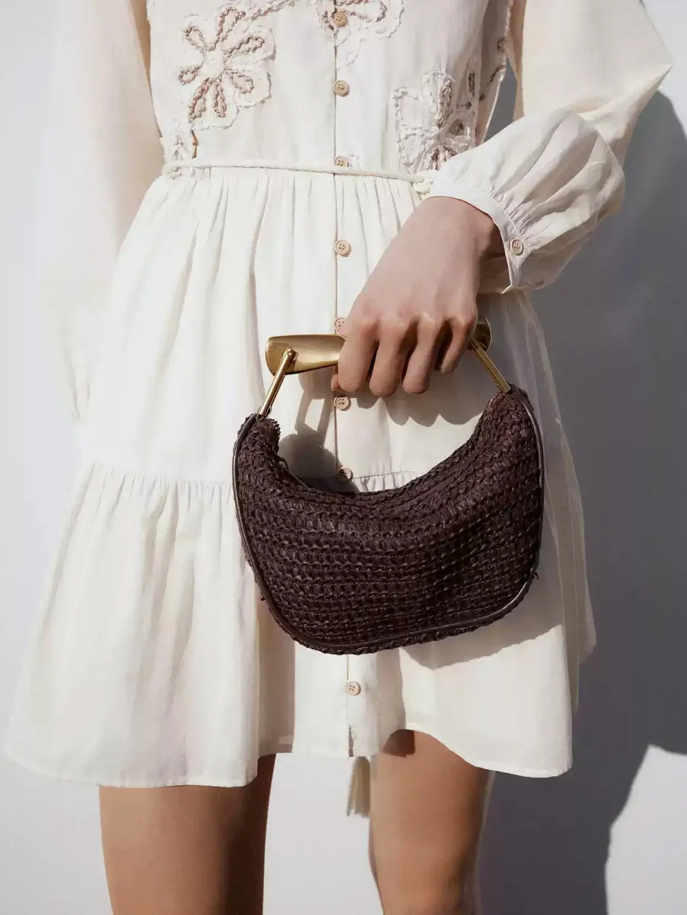 Bruna Crochet Crossbody Bag
