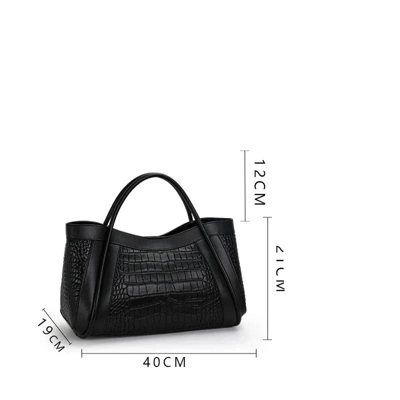 Chloe Croco Medium Genuine Leather Bag