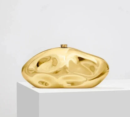 Nicole Metallic Clutch Bag