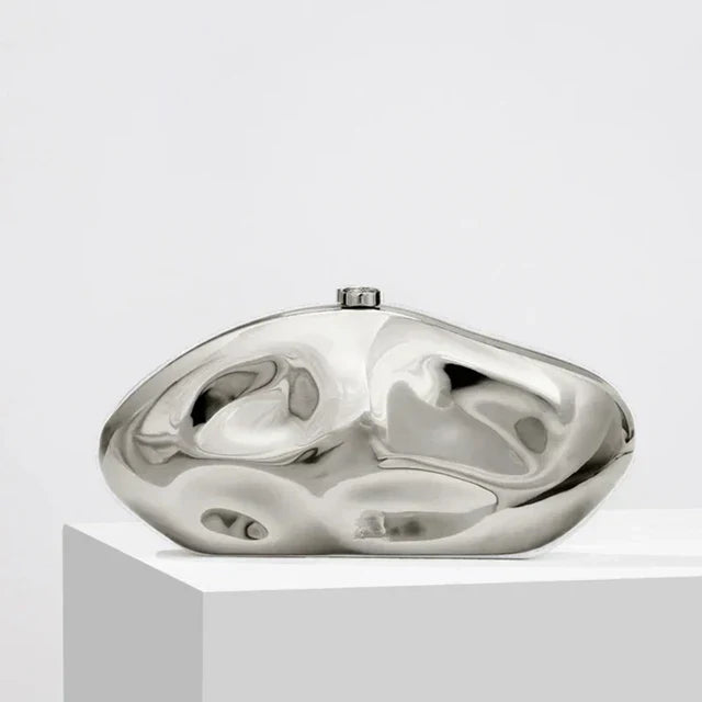 Nicole Metallic Clutch Bag