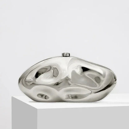 Nicole Metallic Clutch Bag