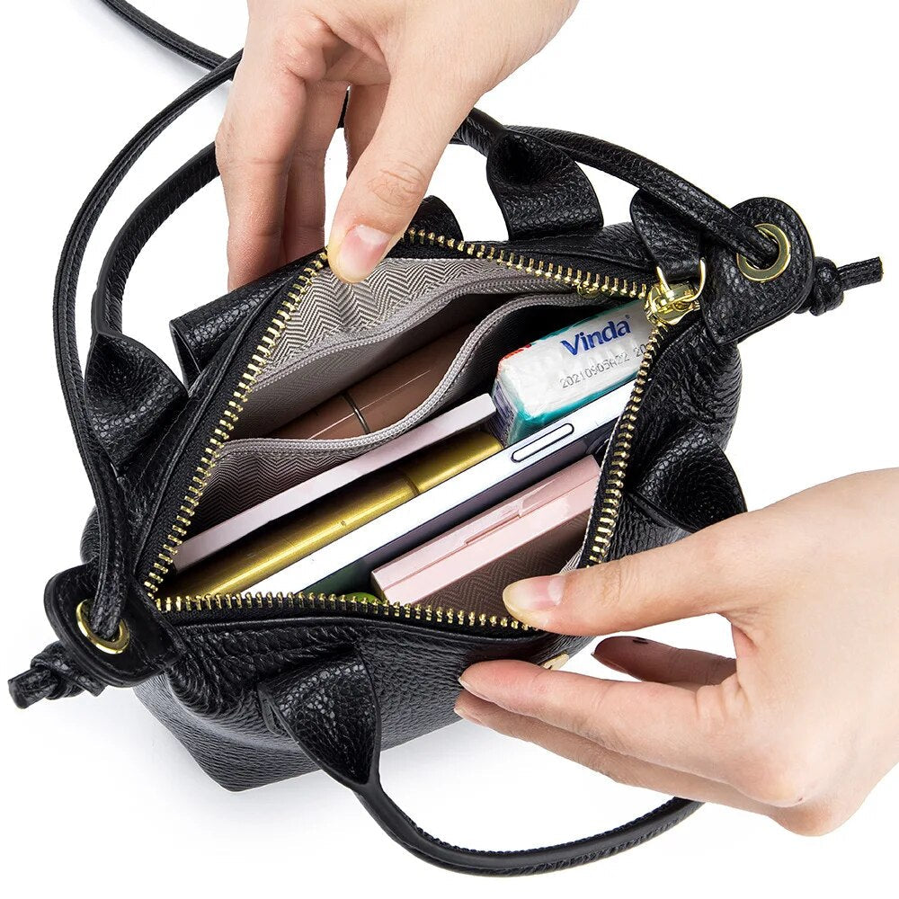 Liz Small Genuine Leather Crossbody Bag