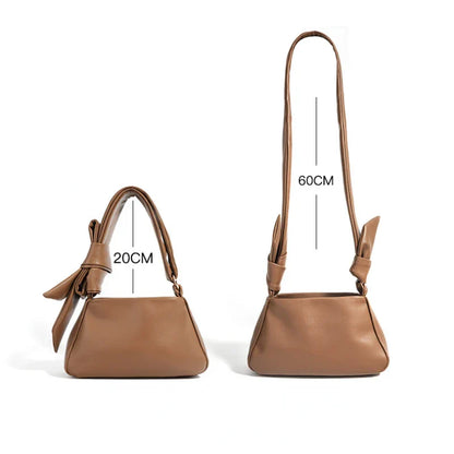 Genuine Leather Crossbody Bow Bag Hilda