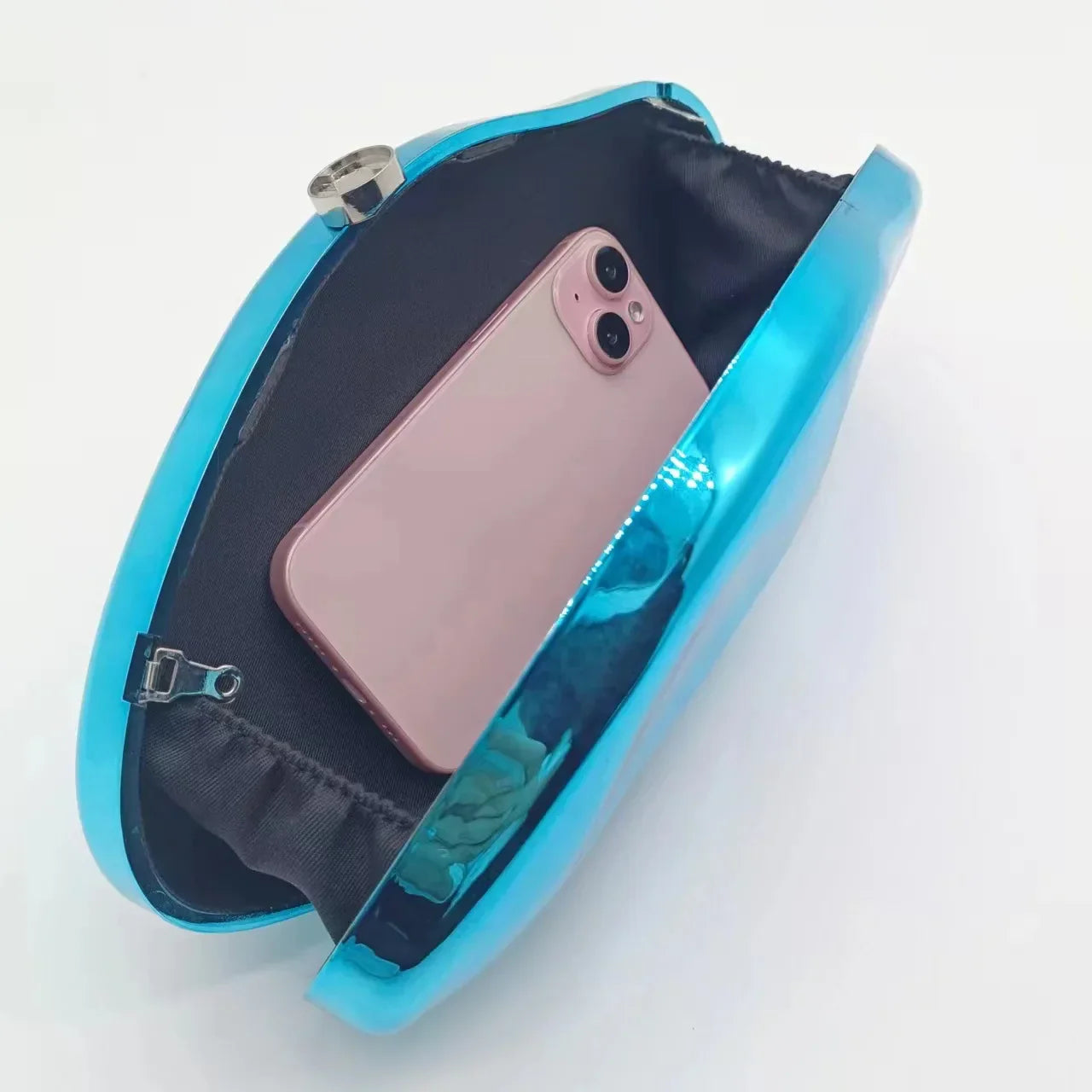 Nicole Metallic Clutch Bag