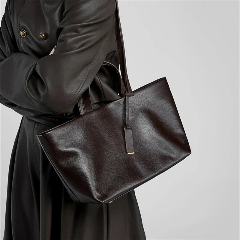Genuine Leather Tote Bag Joana