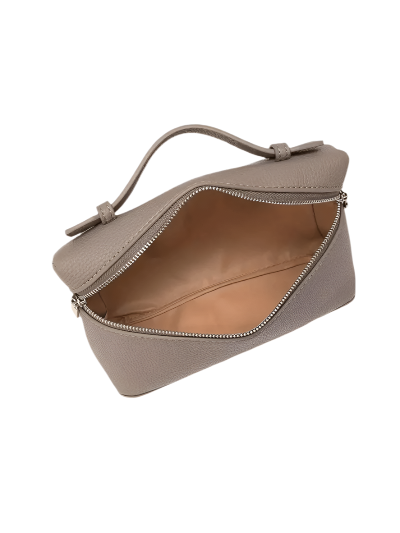 Small Pink Genuine Leather Tote Bag