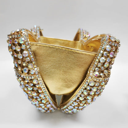 Bianca Bow Rhinestone Clutch Bag