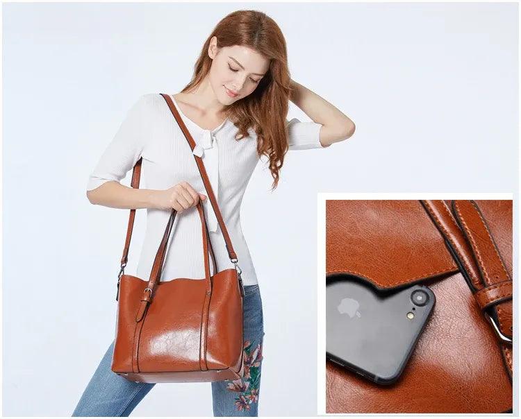 Genuine Leather Bag - Mother