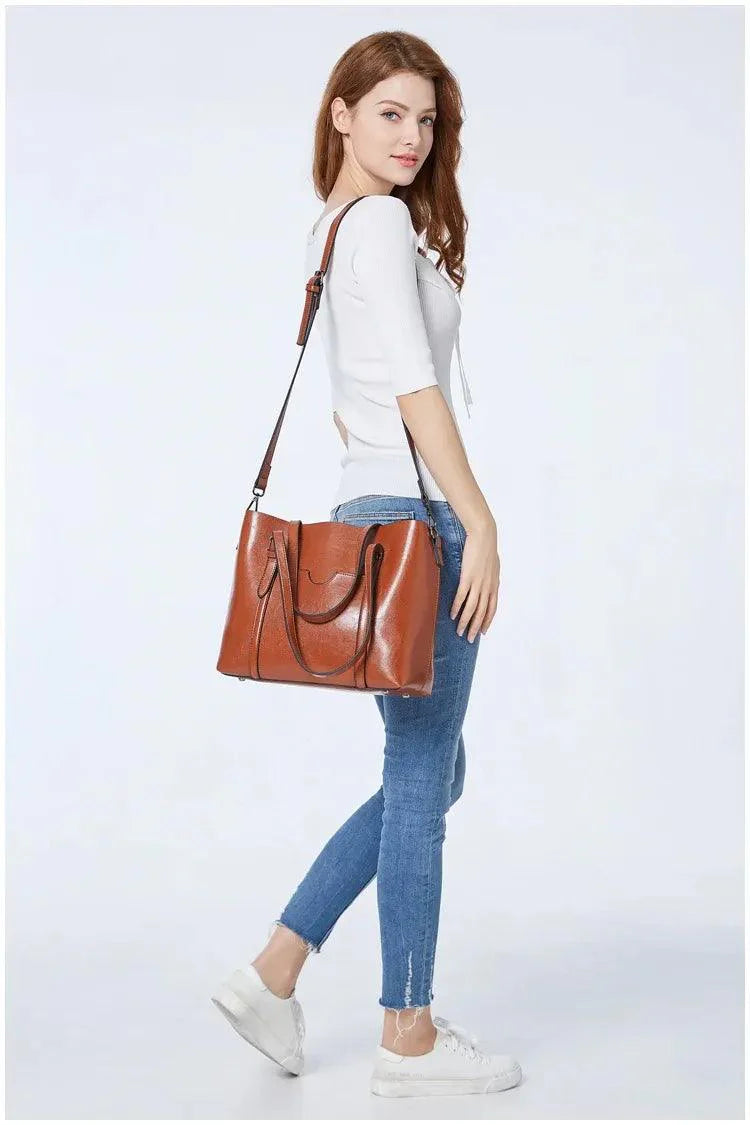 Genuine Leather Bag - Mother